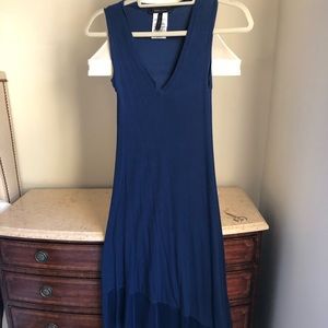 BCBG asymmetrical dress navy size XXS